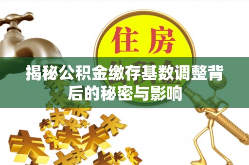 恩平揭秘公积金缴存基数调整背后的秘密与影响