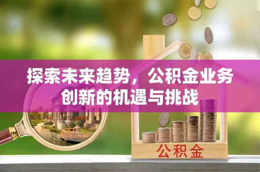 恩平探索未来趋势，公积金业务创新的机遇与挑战